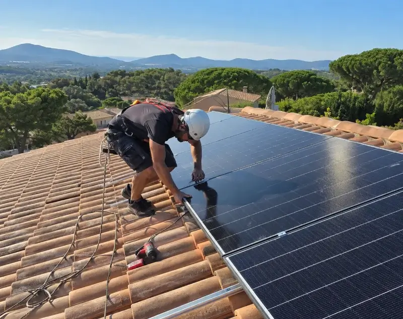 Installateur panneaux solaires Tourrettes — pose photovoltaïque sur toiture
